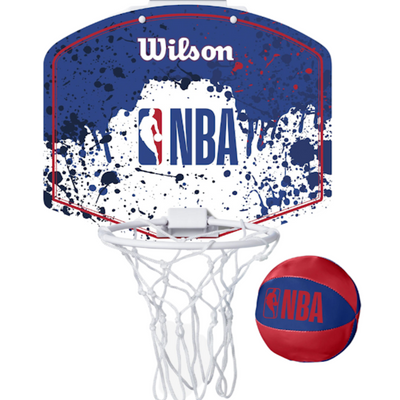 Tablero de Basketball de Puerta Wilson NBA Mini Hoop Team 28,5 x 24 cm Azul