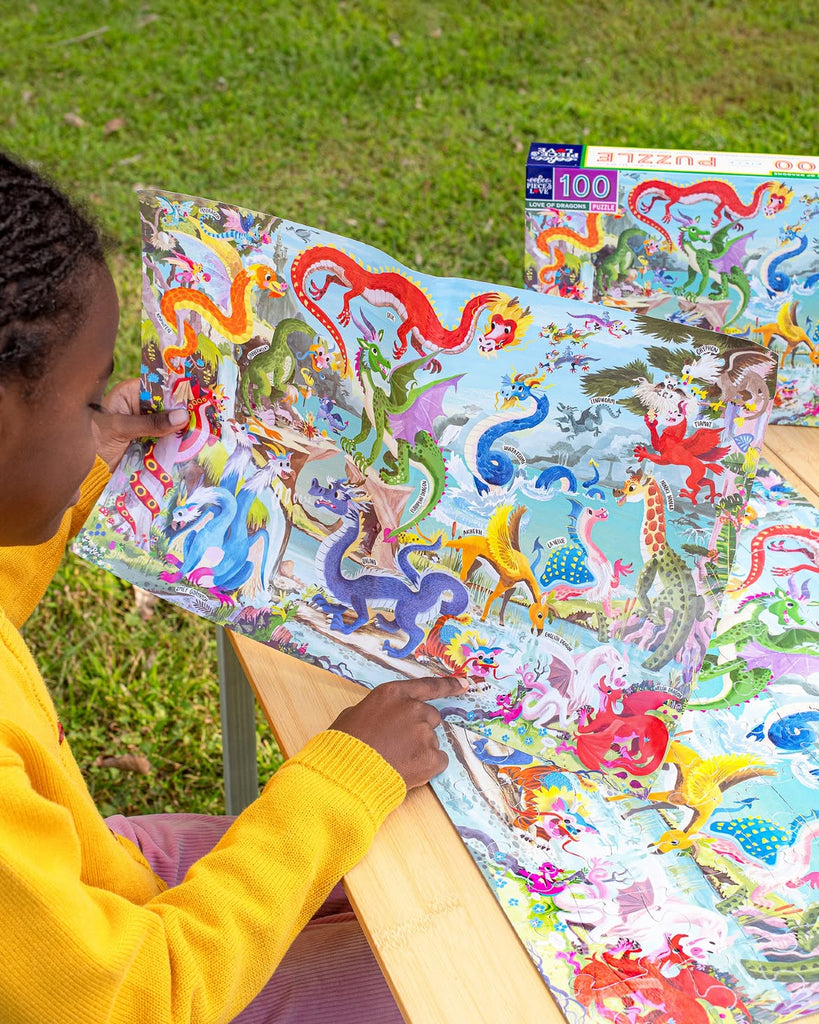 Puzzle 100 piezas Dragones