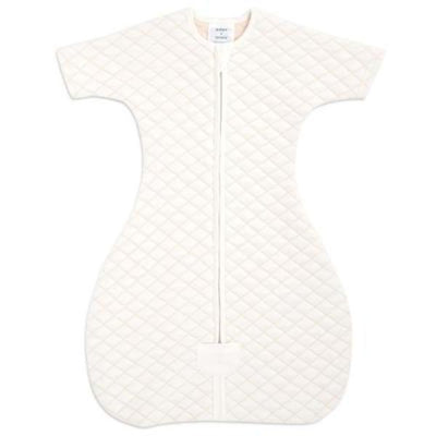 Saco de Dormir con Mangas Snug Fit Crema puntada rosada