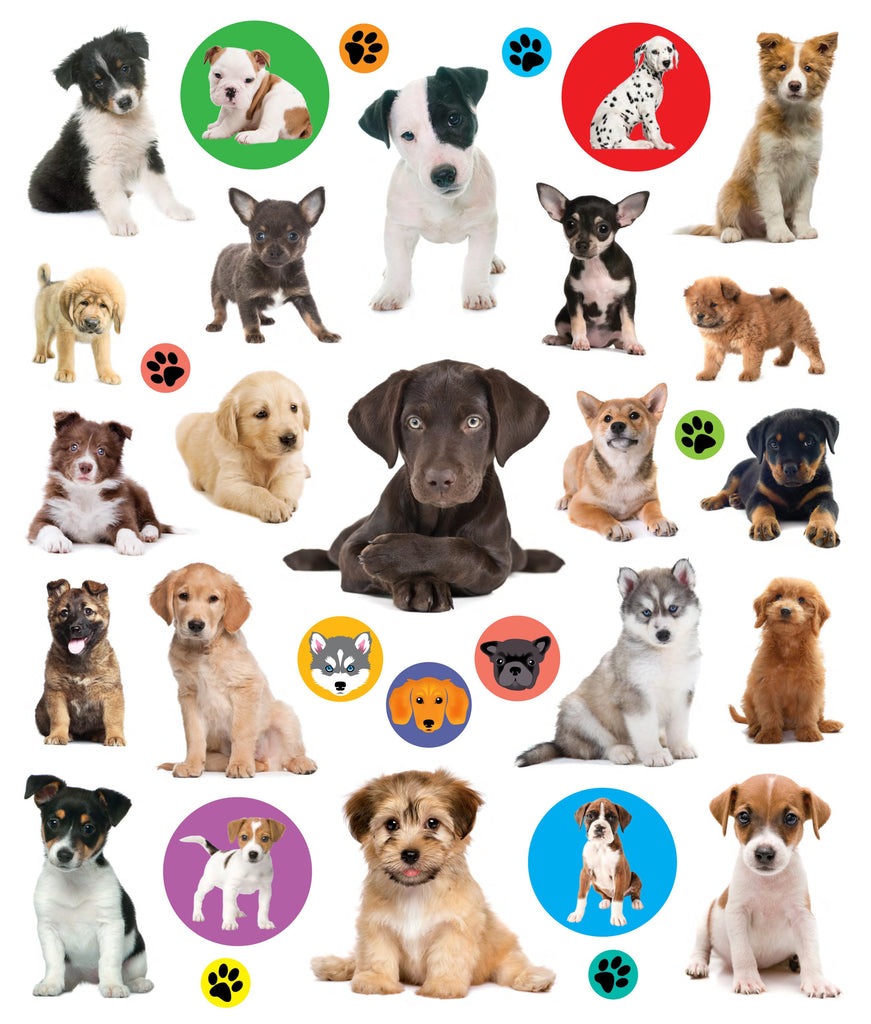 Libro Eyelike Stickers: Cachorros