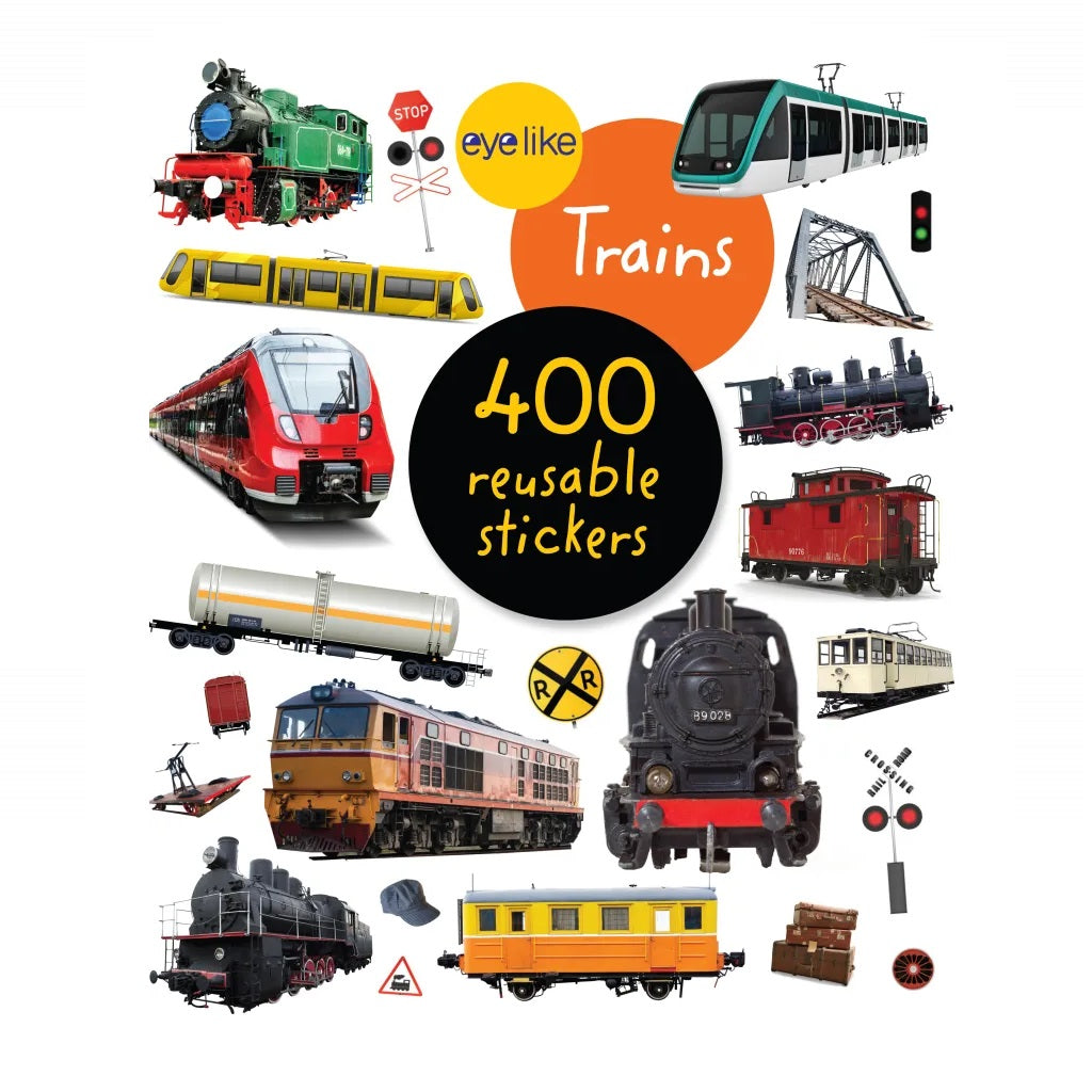 Libro Eyelike Stickers: Trenes