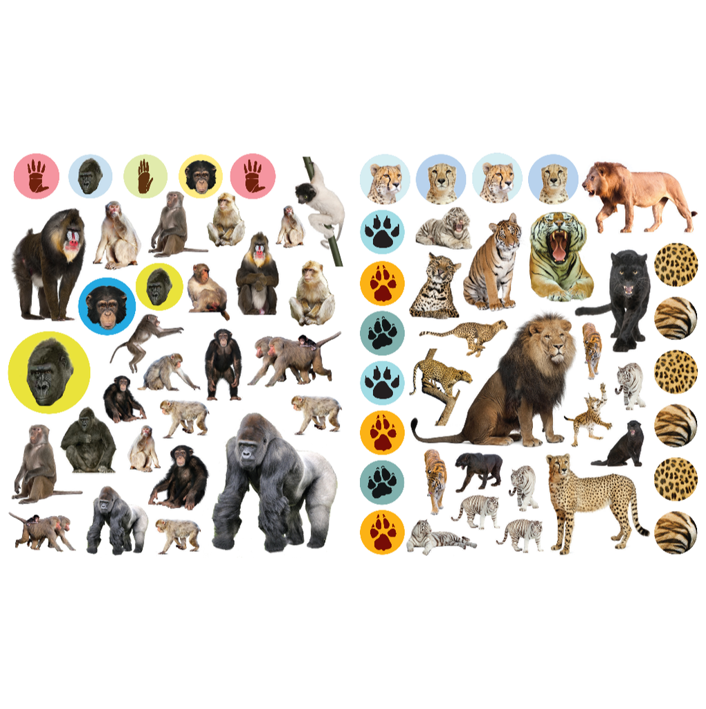 Libro Eyelike Stickers: Animales Salvajes