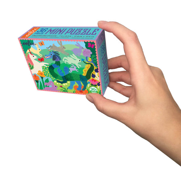 Mini Puzzle 36 piezas Unicornio y dragón