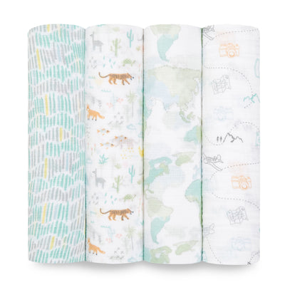 Swaddle Muselina 4 pack - Voyager