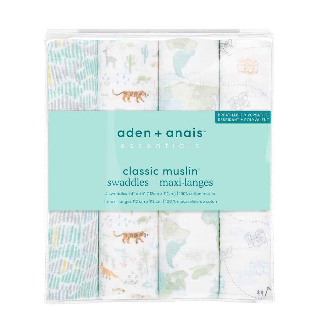 Swaddle Muselina 4 pack - Voyager