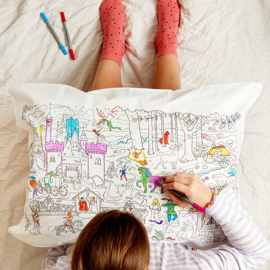 Funda de Almohada para pintar Cuentos de Hadas