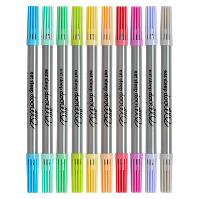 Set de 10 Marcadores Lavables para Telas en Colores Pasteles