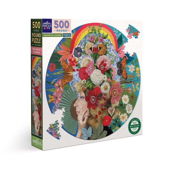 Puzzle redondo 500 piezas Flores de Teatro