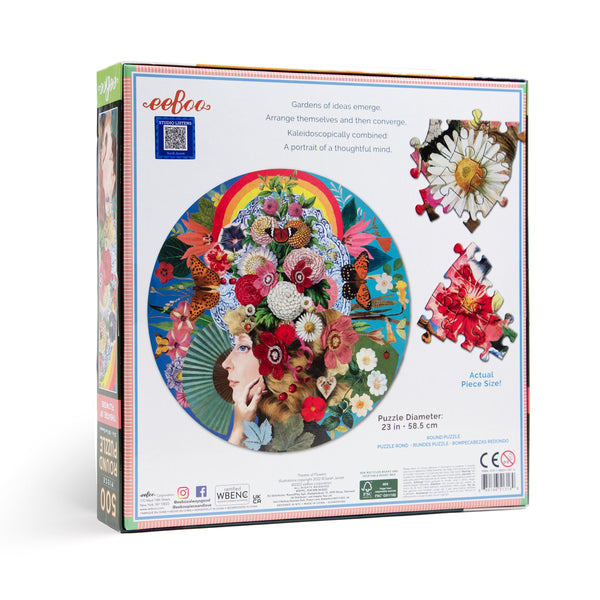 Puzzle redondo 500 piezas Flores de Teatro