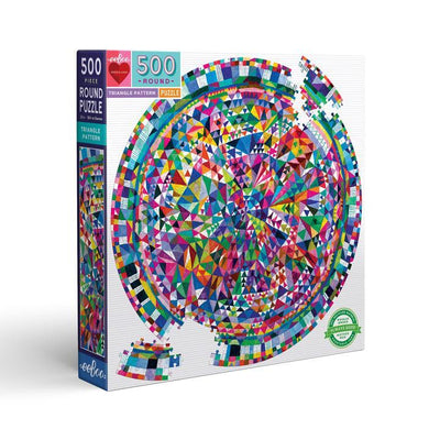 Puzzle redondo 500 piezas Patrón de Triángulos