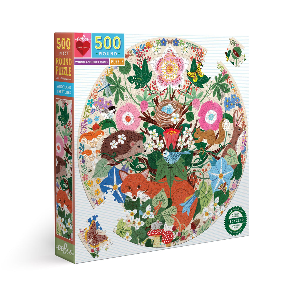 Puzzle redondo 500 piezas Animales del Bosque