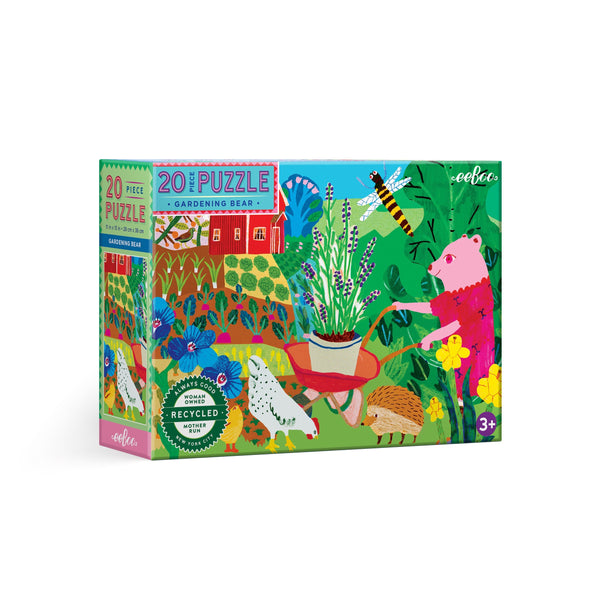 Puzzle 20 piezas Oso Jardinero