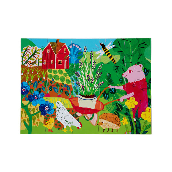 Puzzle 20 piezas Oso Jardinero