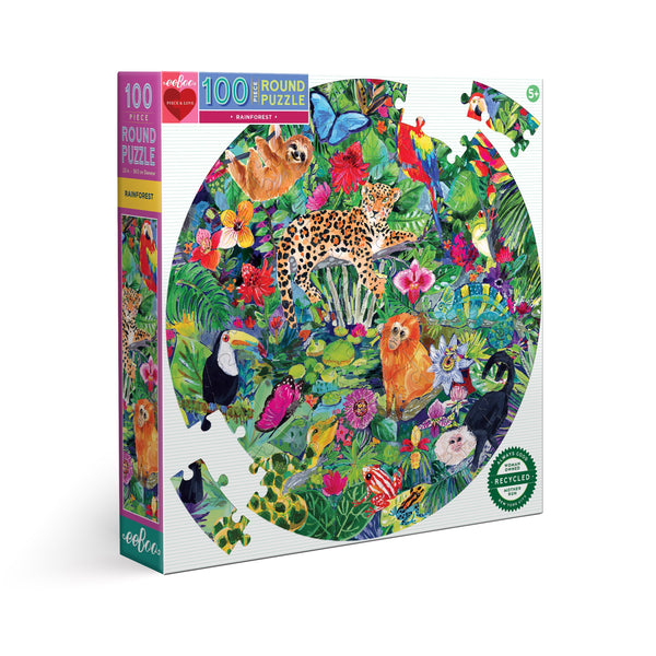 Puzzle 100 piezas redondo Selva