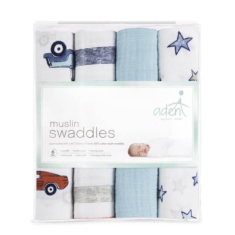 Swaddle Aden 4 pack - Hit The Road