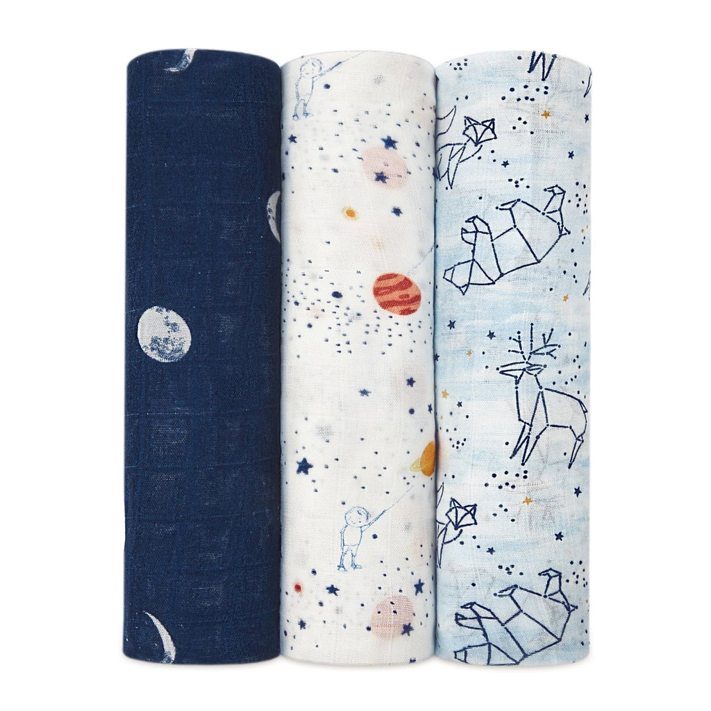 Swaddle de Bamboo 3 Pack - Stargaze