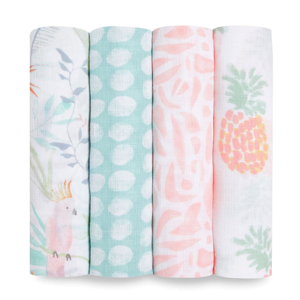 Swaddle Muselina 4 pack - Tropicalia