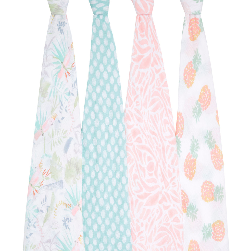 Swaddle Muselina 4 pack - Tropicalia