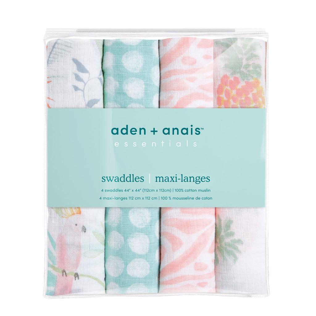 Swaddle Muselina 4 pack - Tropicalia