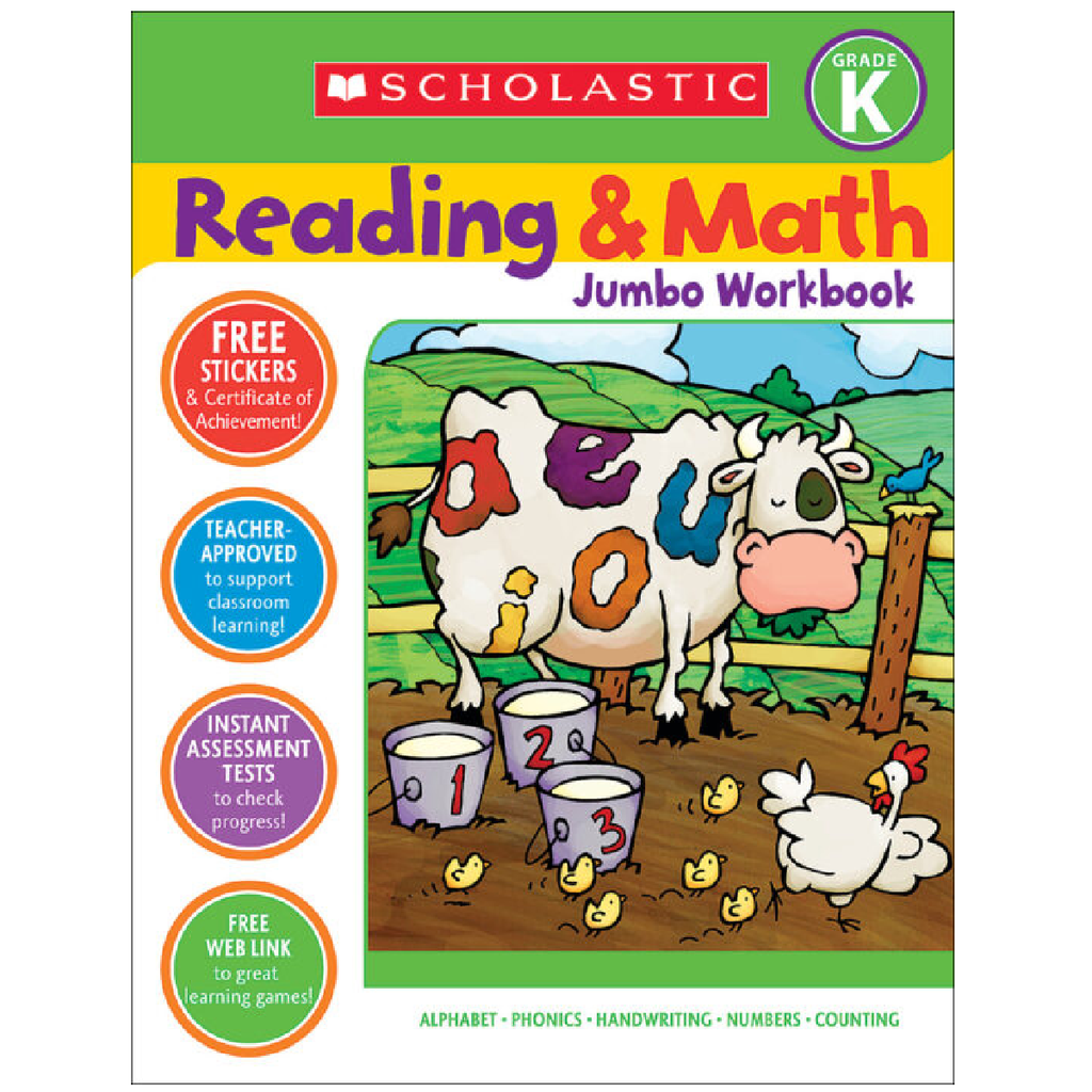 Libro de actividades Jumbo: Reading & Math - Kinder